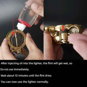 Steampunk Transparent Trench Lighter: Vintage Inspired, Gift Box. Now Back in Stock! image 5