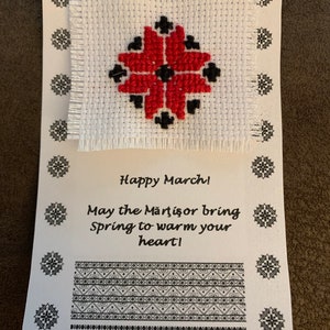 Handmade Romanian Mărțișor/ Martisoare/ Romanian tradition/ Spring welcome gift/ Needle art/ Marchchen/ Martenitsa/ Martenichka