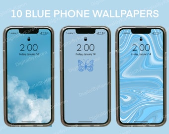 Iphone light sale blue wallpaper