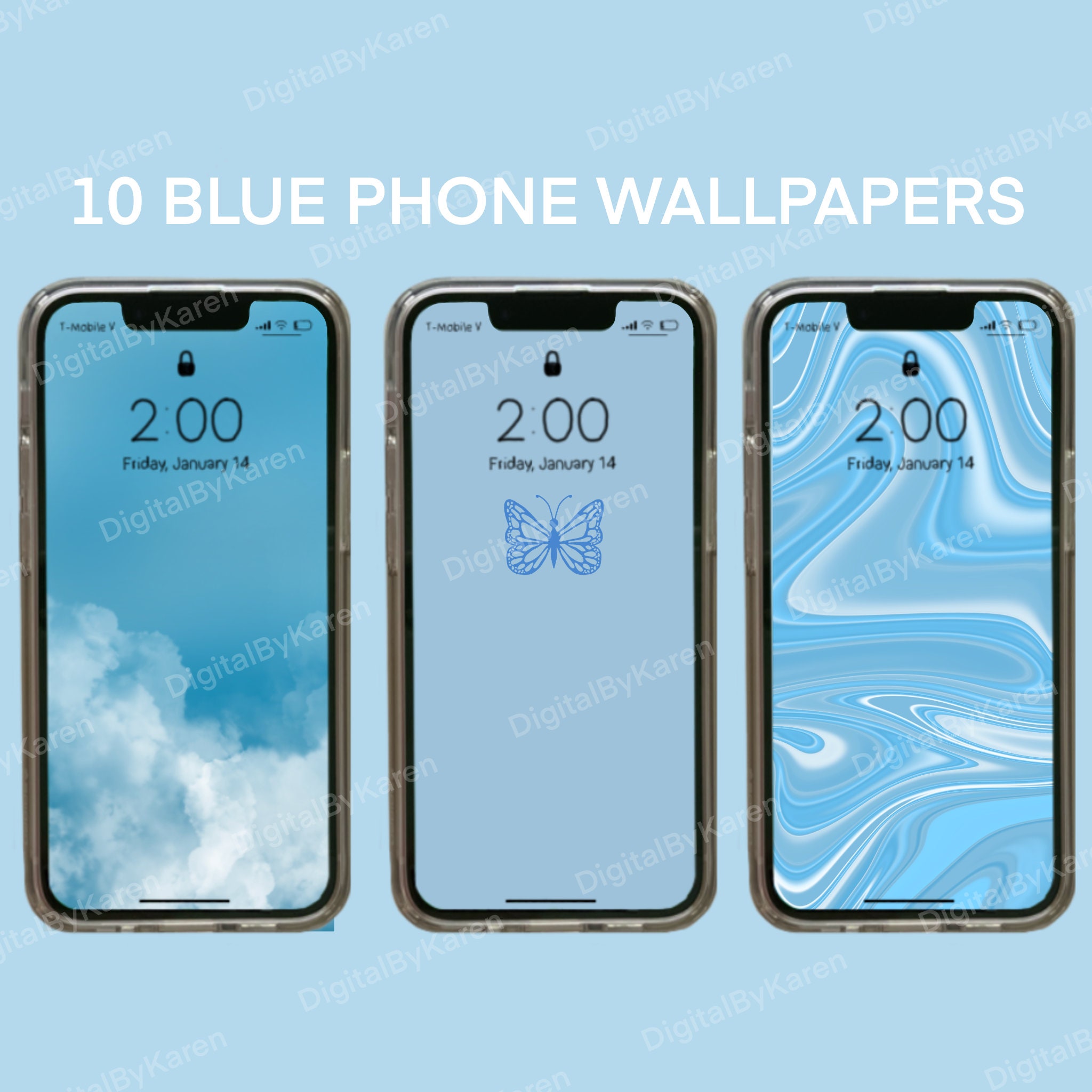 Cute Blue iPhone Wallpapers  Wallpaper Cave