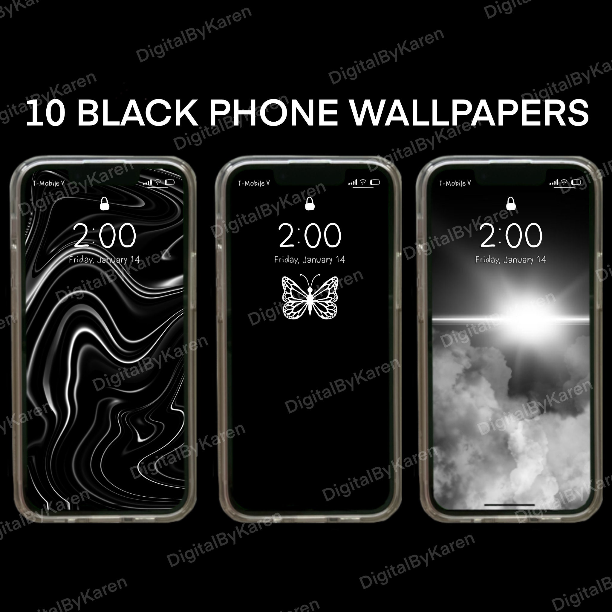 Black iPhone Wallpapers on WallpaperDog