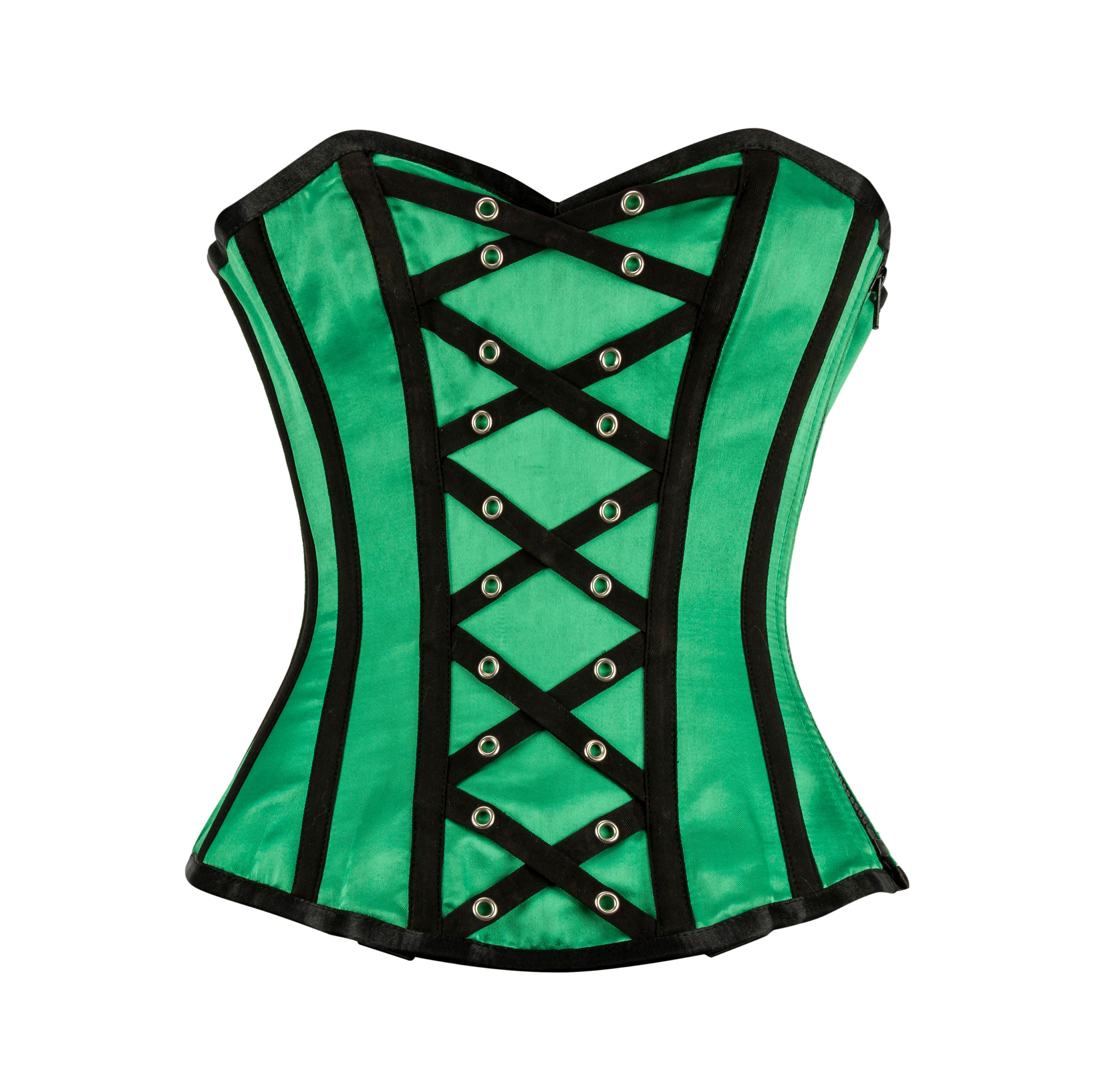 Corset / Overbust Corset / Green Corset / Waist Trainer / Etsy