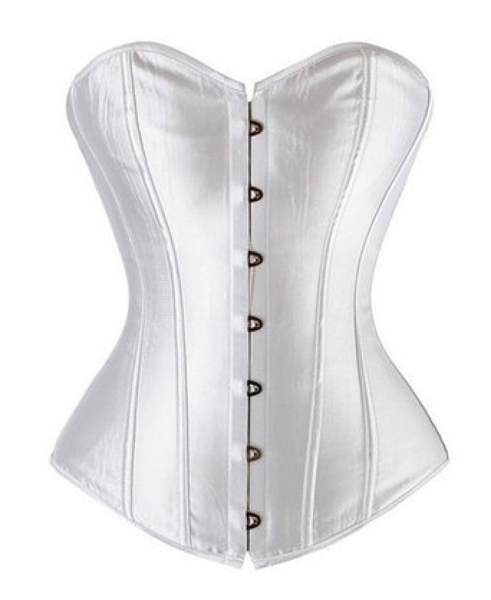 White Satin Corset -  Canada