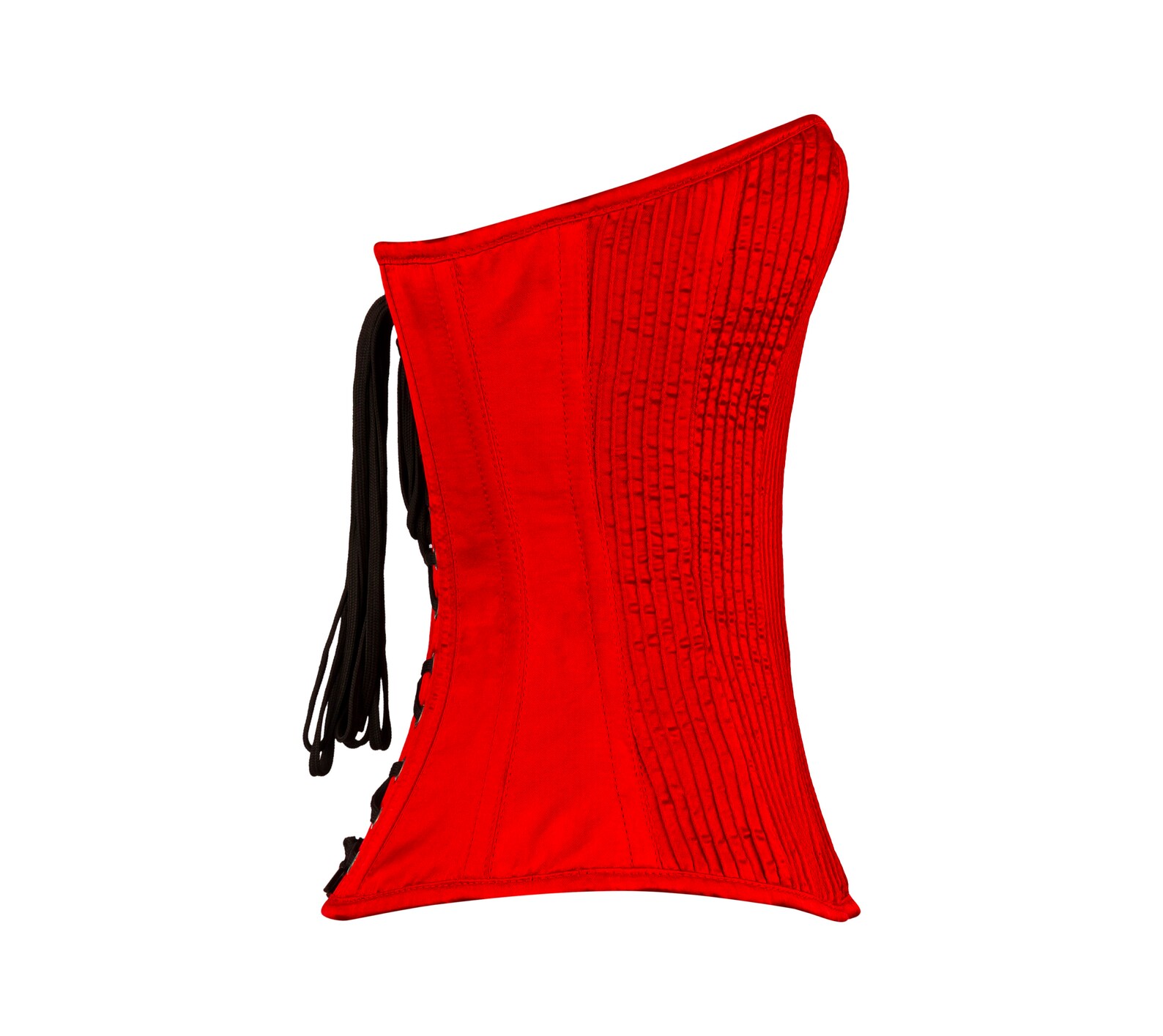 Bennet Red Satin Brocade Overbust Corset