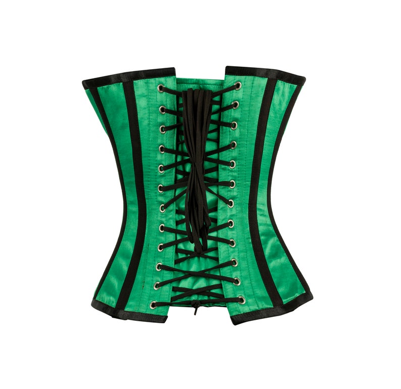 Corset / Overbust Corset / Green Corset / Waist Trainer / Etsy
