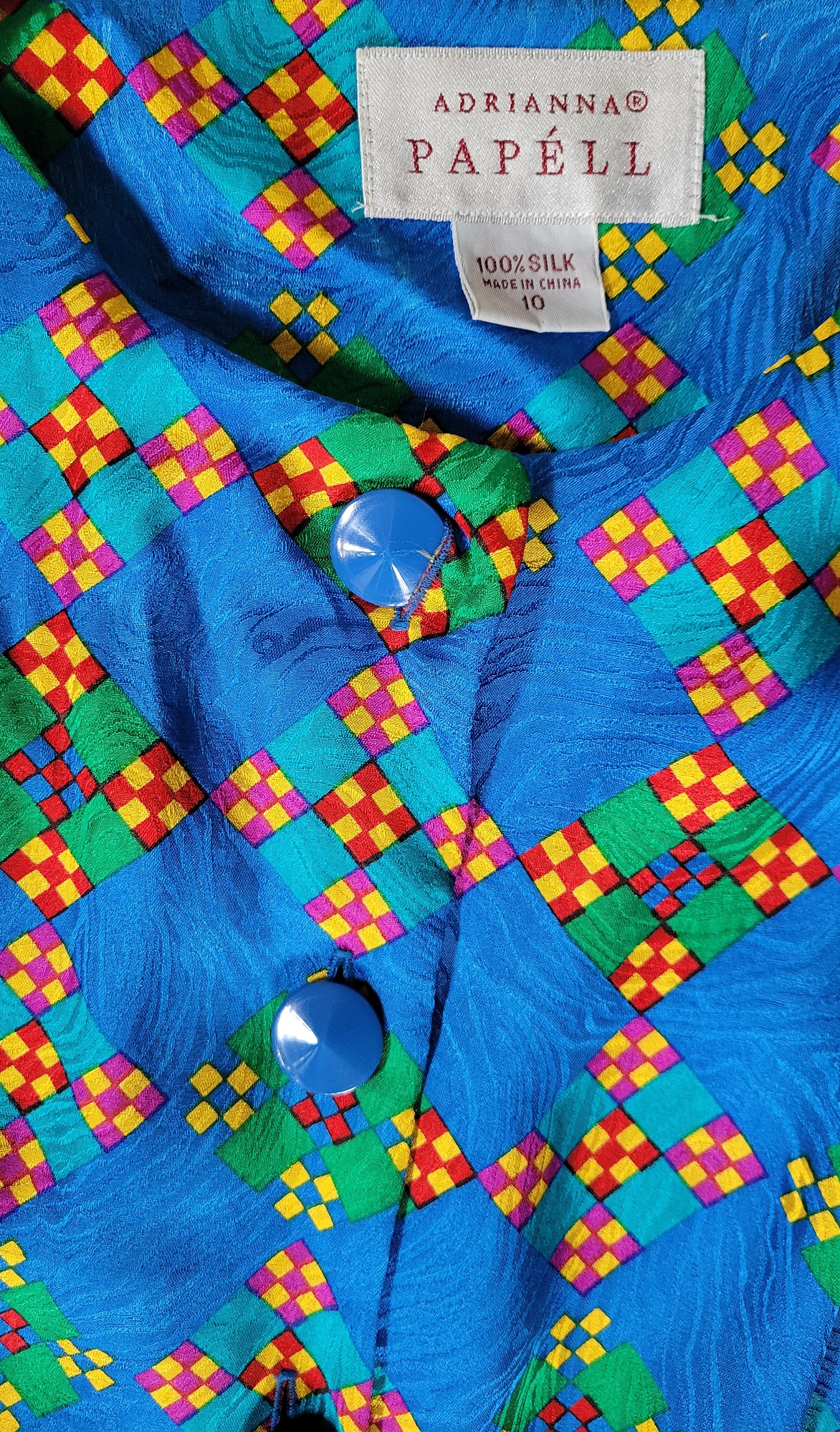 Patterned silk Dress