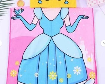 Toddler Girl Princess Graphic Towel