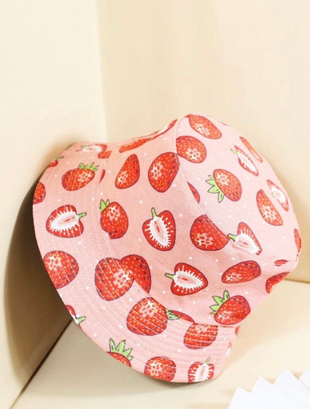 Strawberry Bucket Hats Custom Bucket Hats Bucket Hat Bucket Hat Men