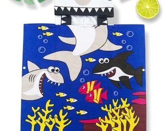 Toddler Boy Shark Graphic Towel