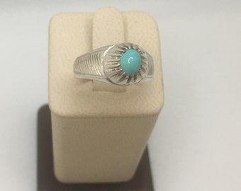 925 Sterling Silver Turquoise Ring   Gorgeous Gift Idea