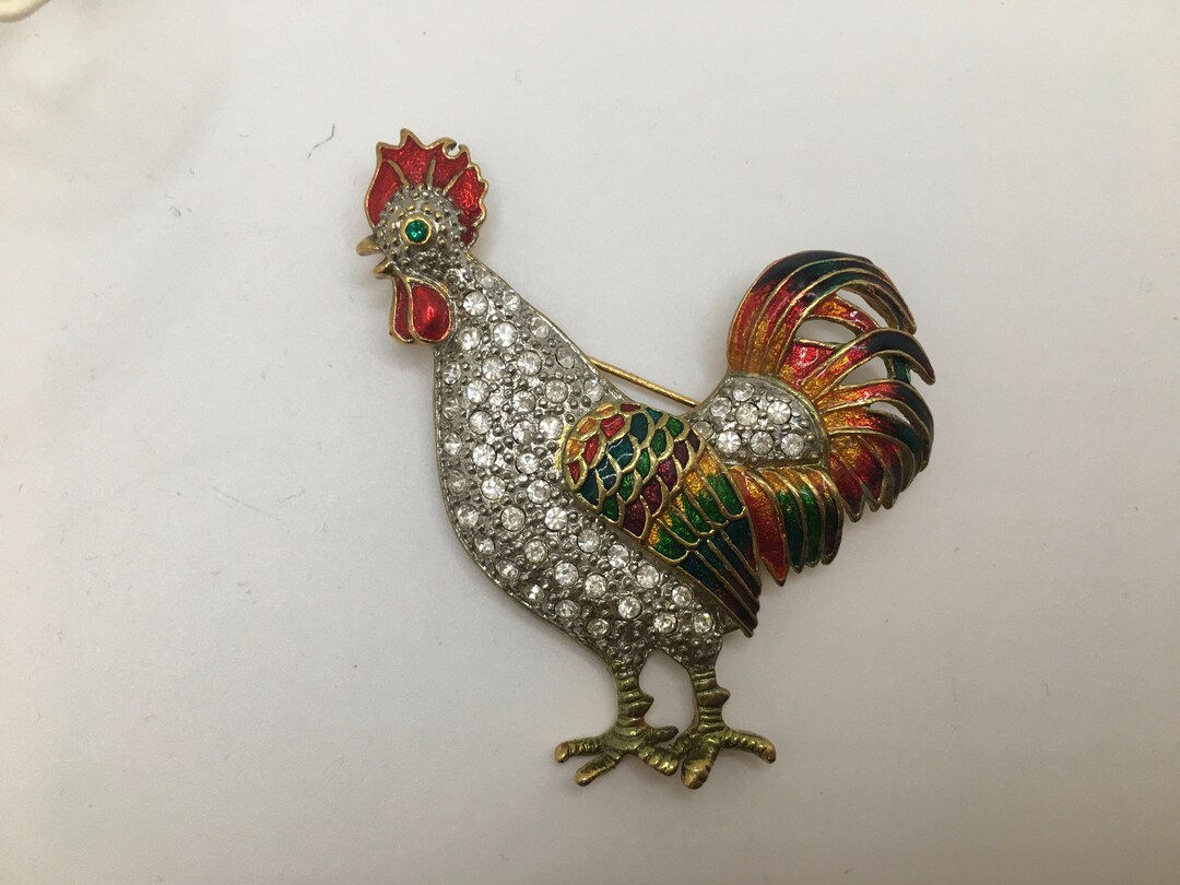 Broche - Métal, perles d'imitation & strass, doré, blanc nacré & cristal - Mode