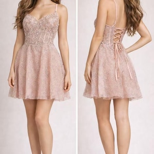 Short Sparkly Homecoming Dress - Etsy
