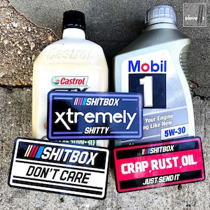 Shitbox Sticker, NASCAR racing series style – part of the NO SHAME Collection