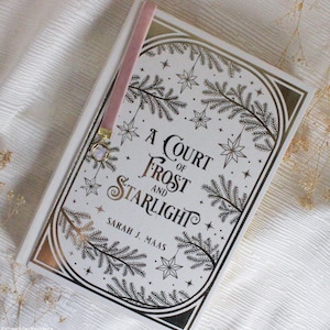A Court of Frost and Starlight Custom Rebind Book | Special Edition | Gilded Gold Foil | Victorian Inspired with Personalized Inscription