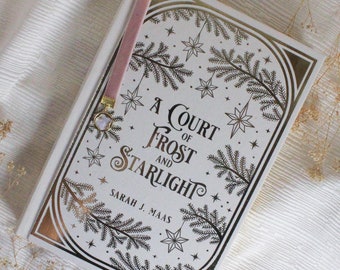 A Court of Frost and Starlight Custom Rebind Book | Special Edition | Gilded Gold Foil | Victorian Inspired with Personalized Inscription