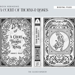 A Court of Thorns and Roses Bookbinding Cover Design SVG – DIY Special Edition Inspired Acotar Cover Design – Cricut/HTV Digital File