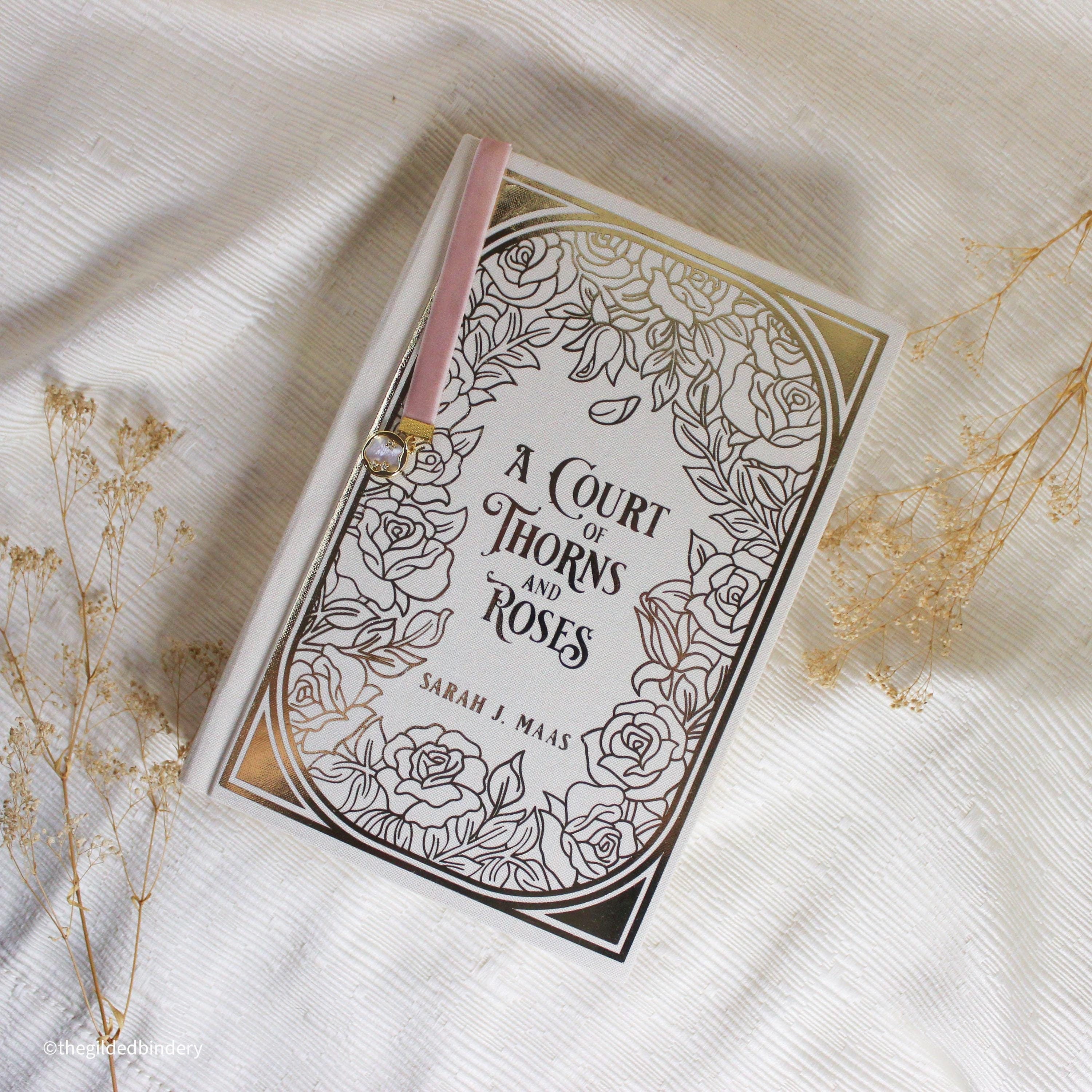 A Court of Thorns and Roses Custom Rebind Book | Special Edition | Gilded Gold Foil | Victorian Inspired with Personalized Inscription