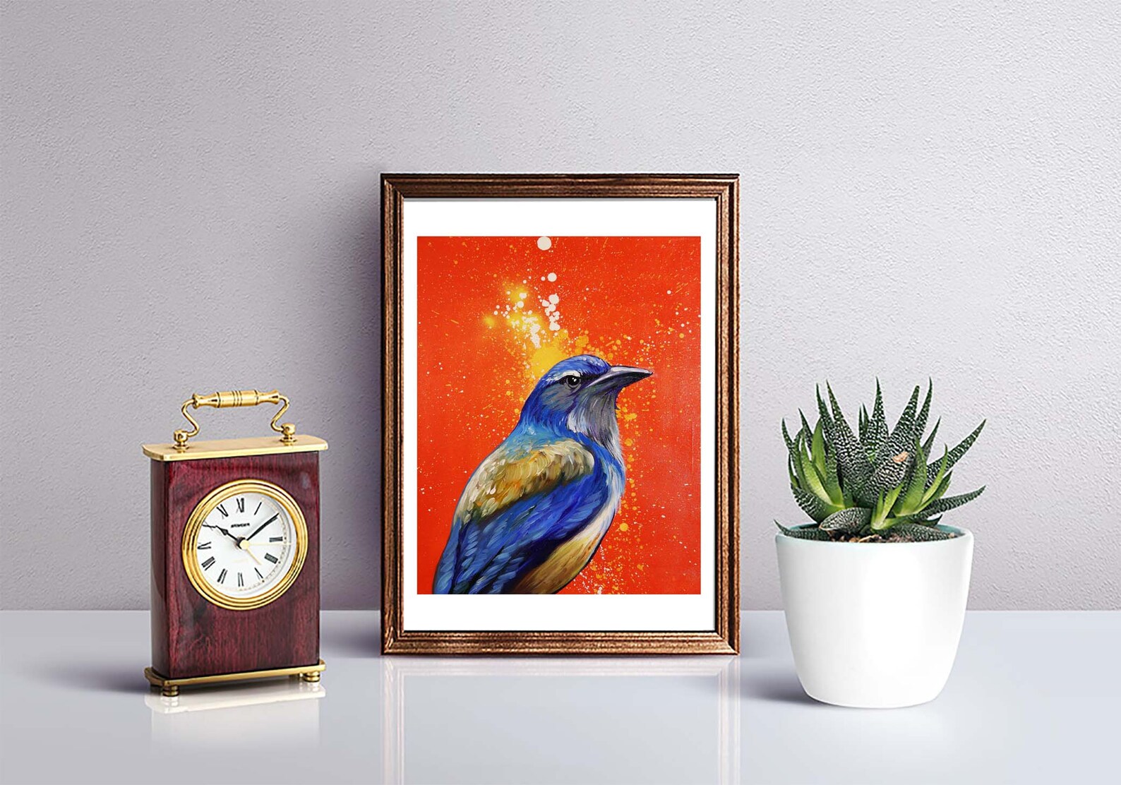 Jay R Prints California Blue Jay Bird Art Print Acrylic Art Western Jay Bird Nature ...