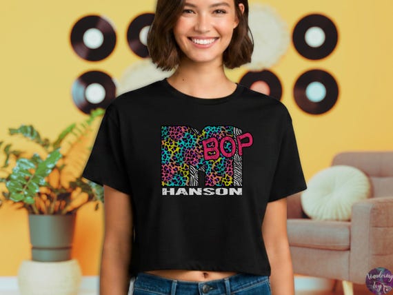 Hanson Mmmbop Music Parody Shirt – Retro 90s Y2K Rainbow Leopard – Vintage Logo Graphic – Funny Millennial Gift 178A