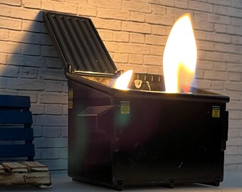 Personal Dumpster Fire - Die Cast Bin and Candle
