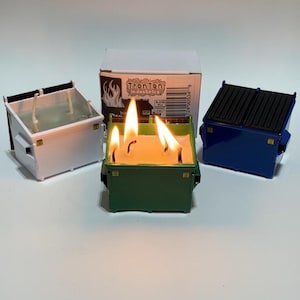 Personal Dumpster Fire - Die Cast Bin and Candle