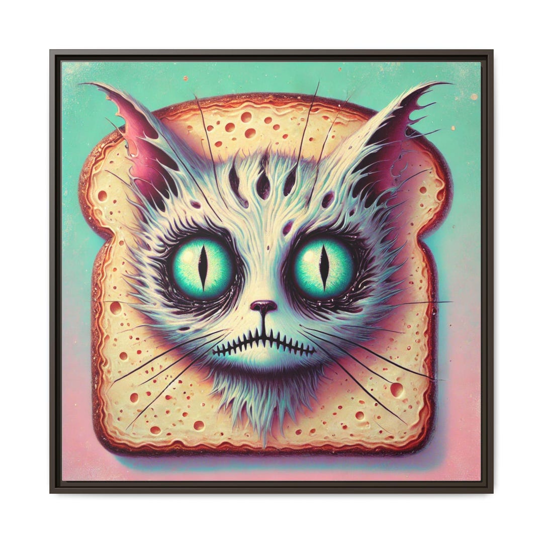 Toast Cat Picture - Tim Burton Inspired - Etsy