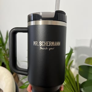 Personalized Stanley Tumbler, Laser Engraved Teacher Gift, 40 oz Travel Cup, End of School Appreciation Gift image 16