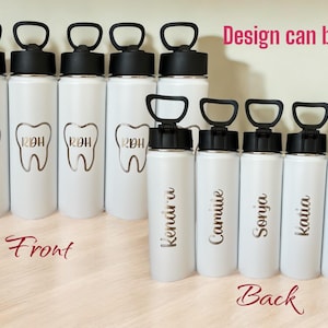 Personalized Dental Water Bottle: Hygienist, Assistant Gift