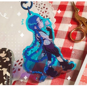 Jinx / Powder irisierender Acrylanhänger Schlüsselanhänger | Arcane / Liga der Legenden