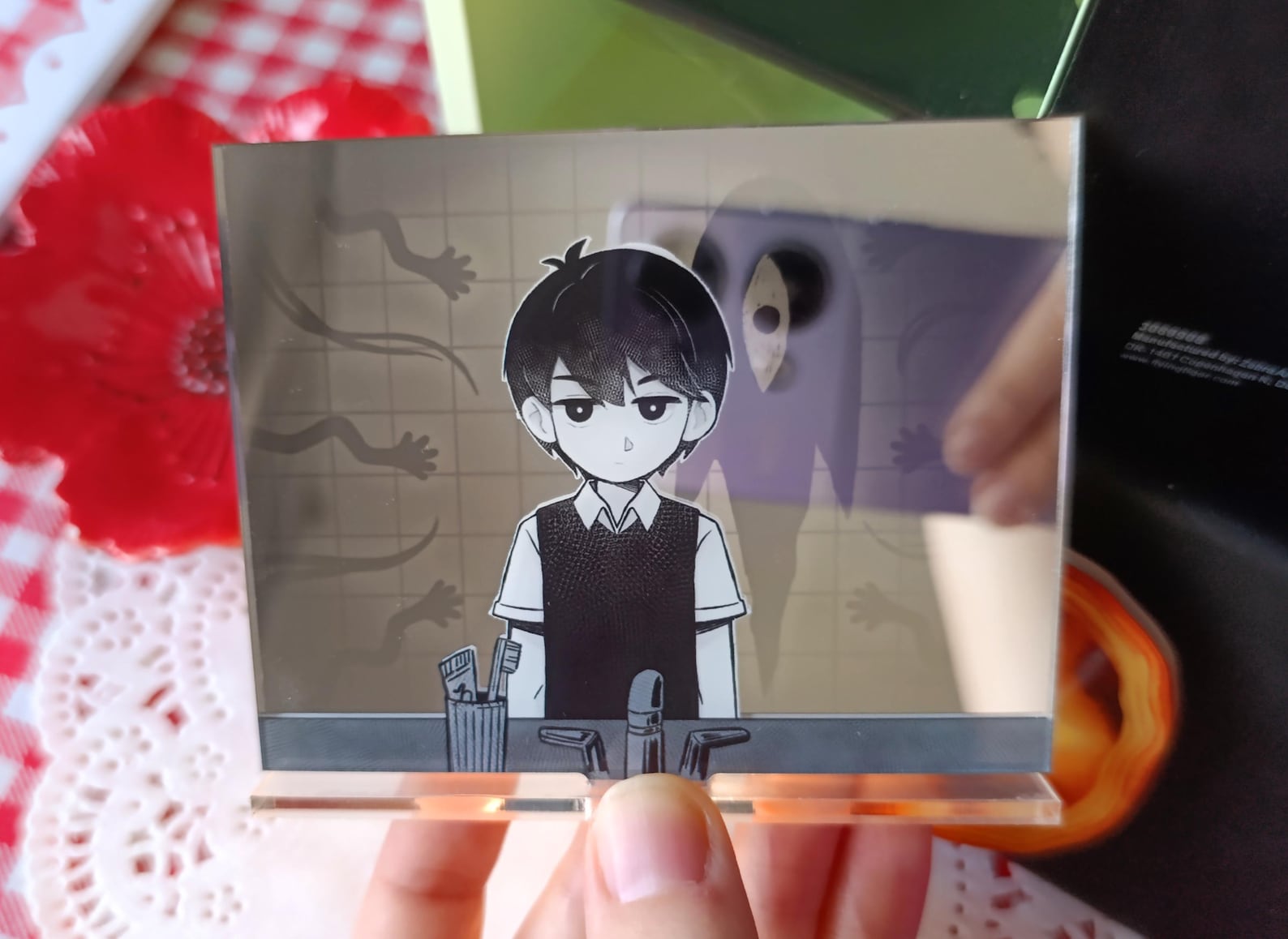 OMORI Hidden Mirror Acrylic Standee | Bathroom Something Jumpscare - Etsy