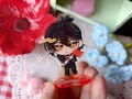Acrylic Keychain & Standee Sol - The Kid at the Back VN | Solivan Brugmansia TKaTB Visual Novel Standee and Charm product logo