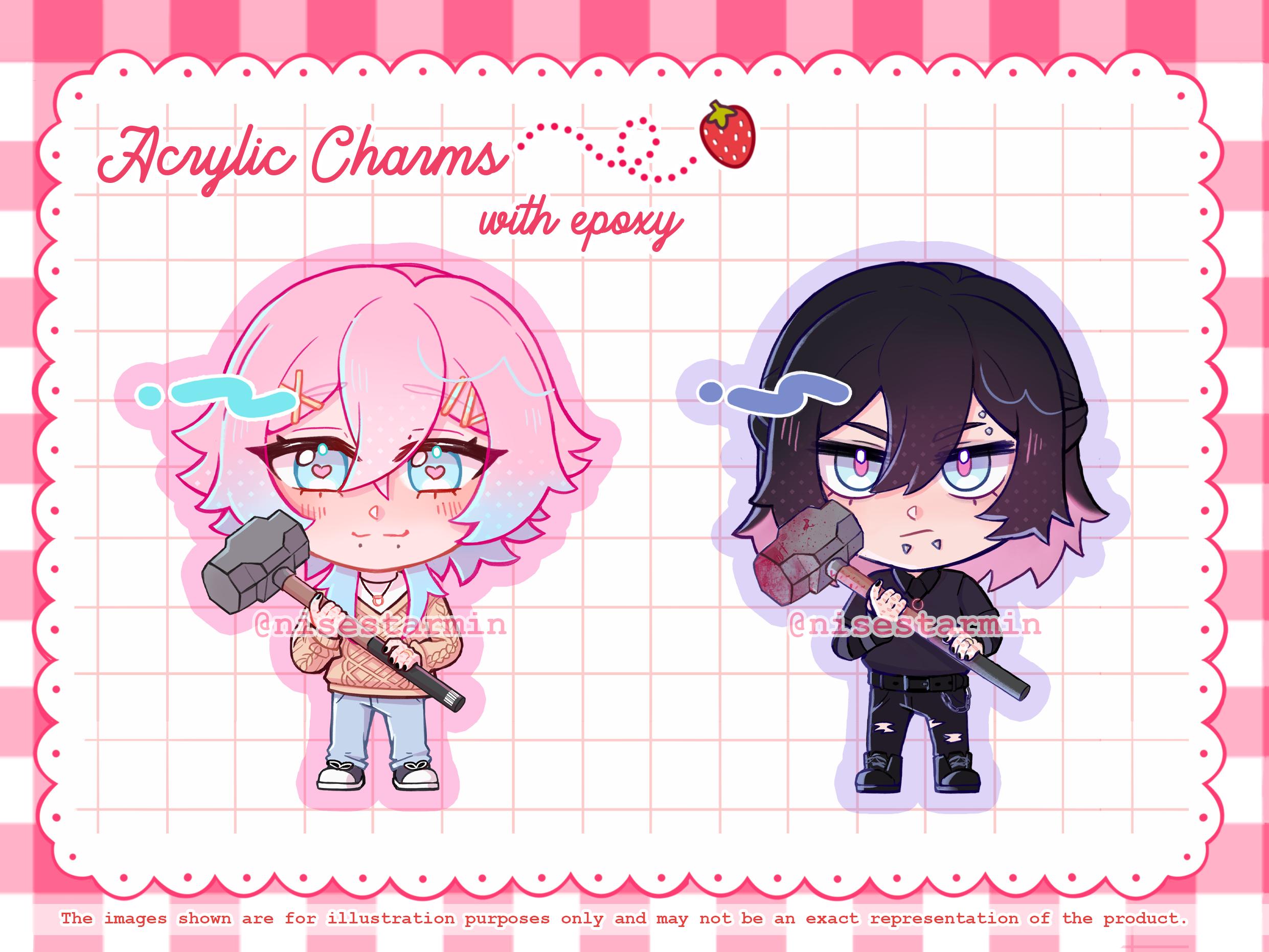 Acrylic Keychains and Standees Ren & [redacted] - 14 Days With You
