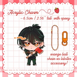 Acrylic Keychain & Standee Sol - The Kid at the Back | Solivan Brugmansia TKaTB Visual Novel Standee and Charm [PRE-ORDER]
