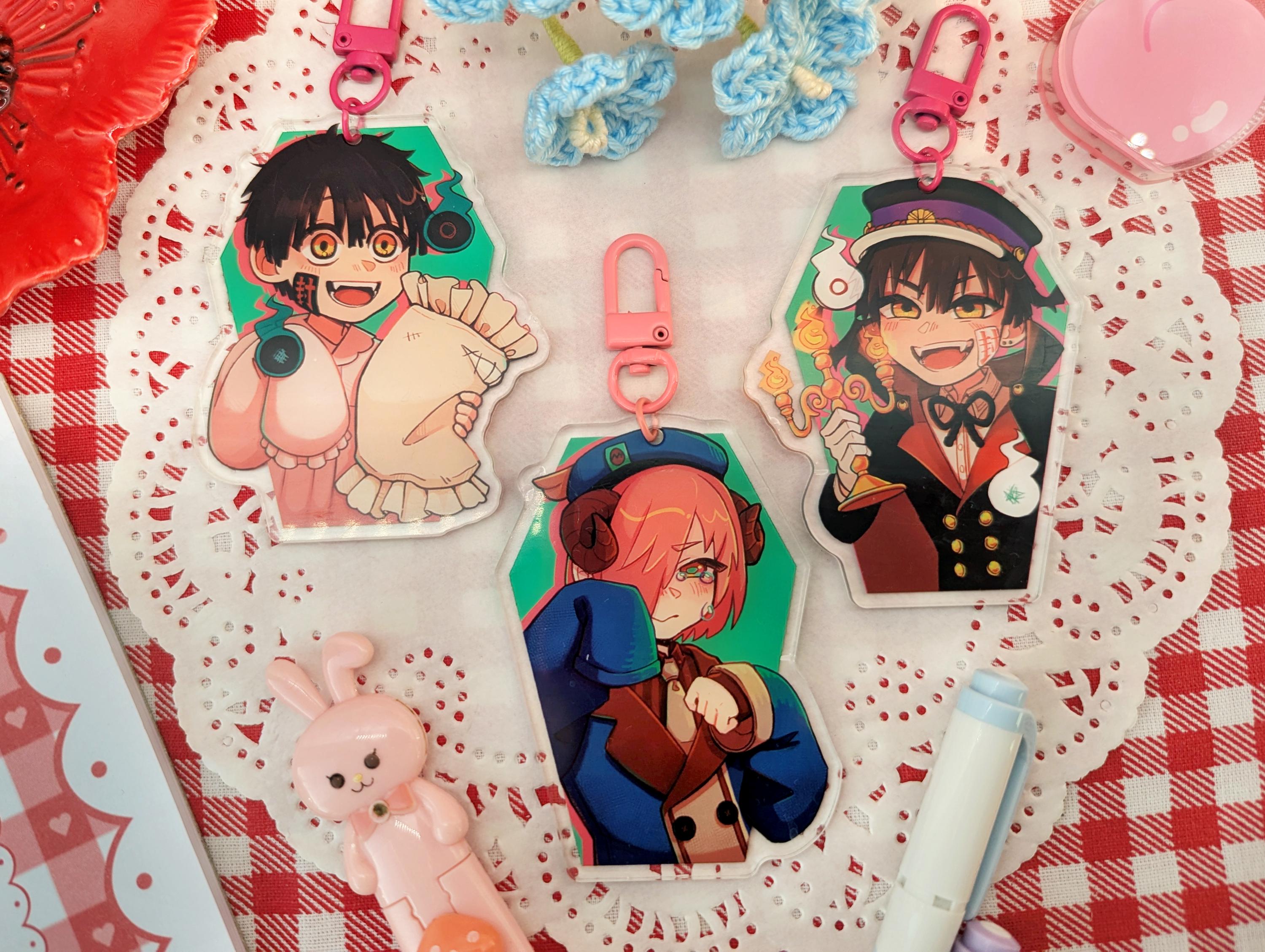 Tbhk Keychains Mitsuba, Tsukasa and Hanako Acrylic Keychains | JSHK/TBHK Charms - Etsy