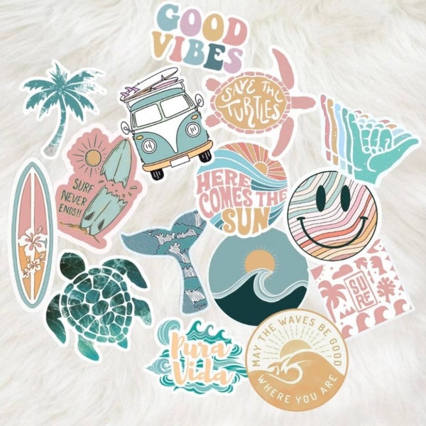 Surf Stickers - Etsy