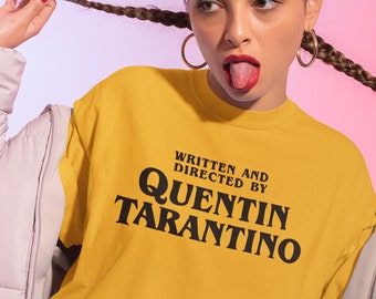 Camiseta escrita y dirigida por Quentin Tarantino, camiseta de Quentin Tarantino, camiseta de películas de Quentin Tarantino, camiseta de fan de Tarantino, camiseta retro