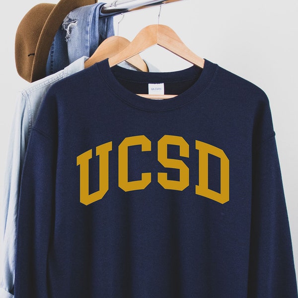 UCSD Sweatshirt,UCSD University Tee,UCSD University, University of California San Diego Sweater, University Sweatshirt, College Sweatshirt,