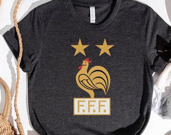 Camiseta de fútbol de Francia, Jersey de Francia, Copa Mundial de Francia, Camiseta de París, Camiseta de Francia, Camiseta de la Torre Eiffel, camiseta de moda para mujer