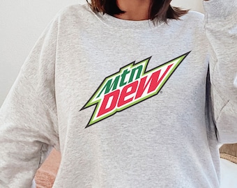 Mtn Dew Sweatshirt, Mountain Dew Code Red Soda Drink ,  Mountain Dew lover,  Mountain Dew gift