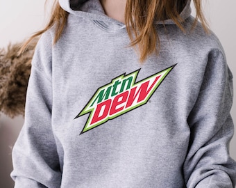 Mtn Dew Hoodie, Mountain Dew Code Red Soda Drink ,  Mountain Dew lover,  Mountain Dew gift
