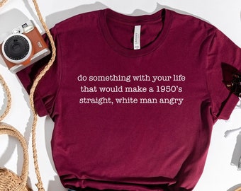 Camiseta feminista, camiseta Girl Power, camiseta Girl Power, camiseta inspiradora, camisetas feministas em alta, camisetas personalizadas