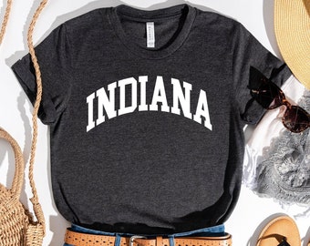 Indiana Shirt, State Pride, Indiana Love Shirt, Indiana State T-shirt, Home State T-shirt, Travel Tee, The Hoosier State Tee, Indiana State