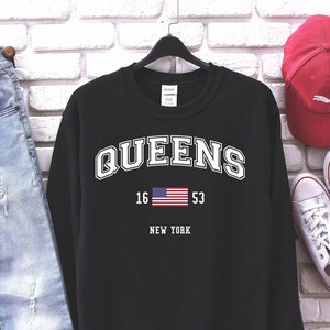 Queens Unisex T-Shirt, New York Lovers Shirt, New York Tee, Vintage Queens Est 1653 shirt, Gift for New York Lovers.