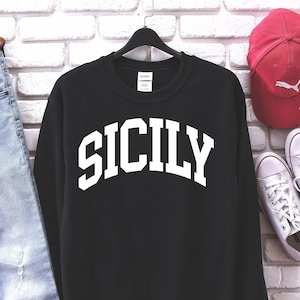 Sizilien Sweatshirt, Sizilien Shirt, sizilianisches Hemd für Frauen, Sizilien Italien T-Shirt, sizilianische Kleidung, sizilianische Geschenke, Zitrone T-Shirt, Zitronenbaum