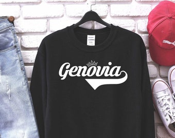 Genovia Sweatshirt, Princess Diaries Shirt, Graphic Sweatshirt, Womens Graphic Sweatshirt, Womens Pullover, Genovia Shirt, Princess Diaries