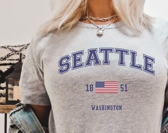 Seattle Tee,Seattle Shirt, Seattle T-shirt, Seattle Gift, Seattle Tee, City Shirt, Washington Shirt, Washington T-shirt, City