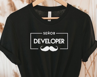 Senor Developer Tee, Funny programmer shirt, Programmer Shirt, Coding Shirt, Programmer Gift, Coding Gift, Developer gift, Programmer dad