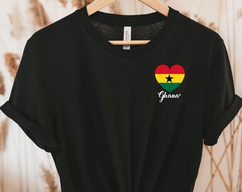 Ghana Tshirt, Republik Ghana, ghanaischer Stolz, ghanaische Wurzeln Ghana-Flaggen-T-Shirt, Ghanaer, ghanaische Geschenke, ghanaisches Geschenk, Geburtstag
