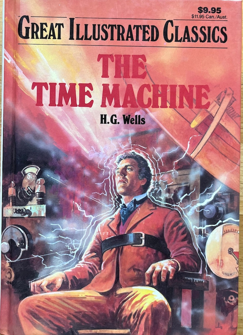 The Time Machine by H.G. Wells great Illustrated Classics - Etsy