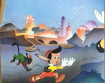 絵本・児童書 WALT DISNEY PINOCCHIO ON PLEASURE  Walt Disney Pinocchio On Pleasure Island Cardboard Book - Etsy 日本